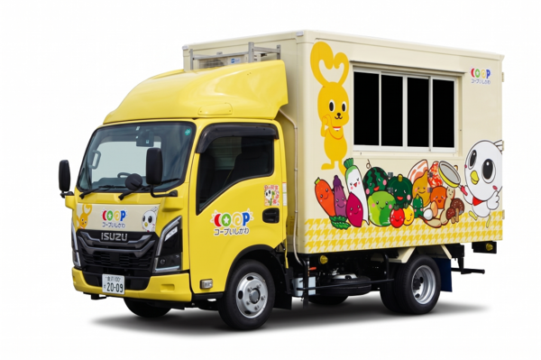 コポ丸とコーピー描かれたキッチンカー.png